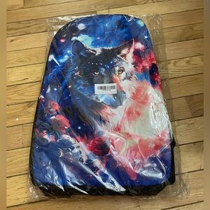 Wolf Print Backpack,pencil case, and lunch bag